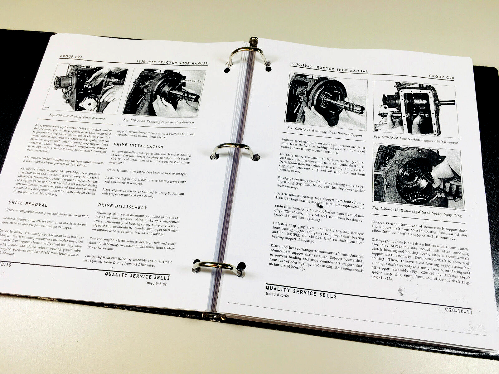 Oliver 1950 Tractor Service Manual w/ 4-53 Engine Book Repair Shop Workshop - Image 12