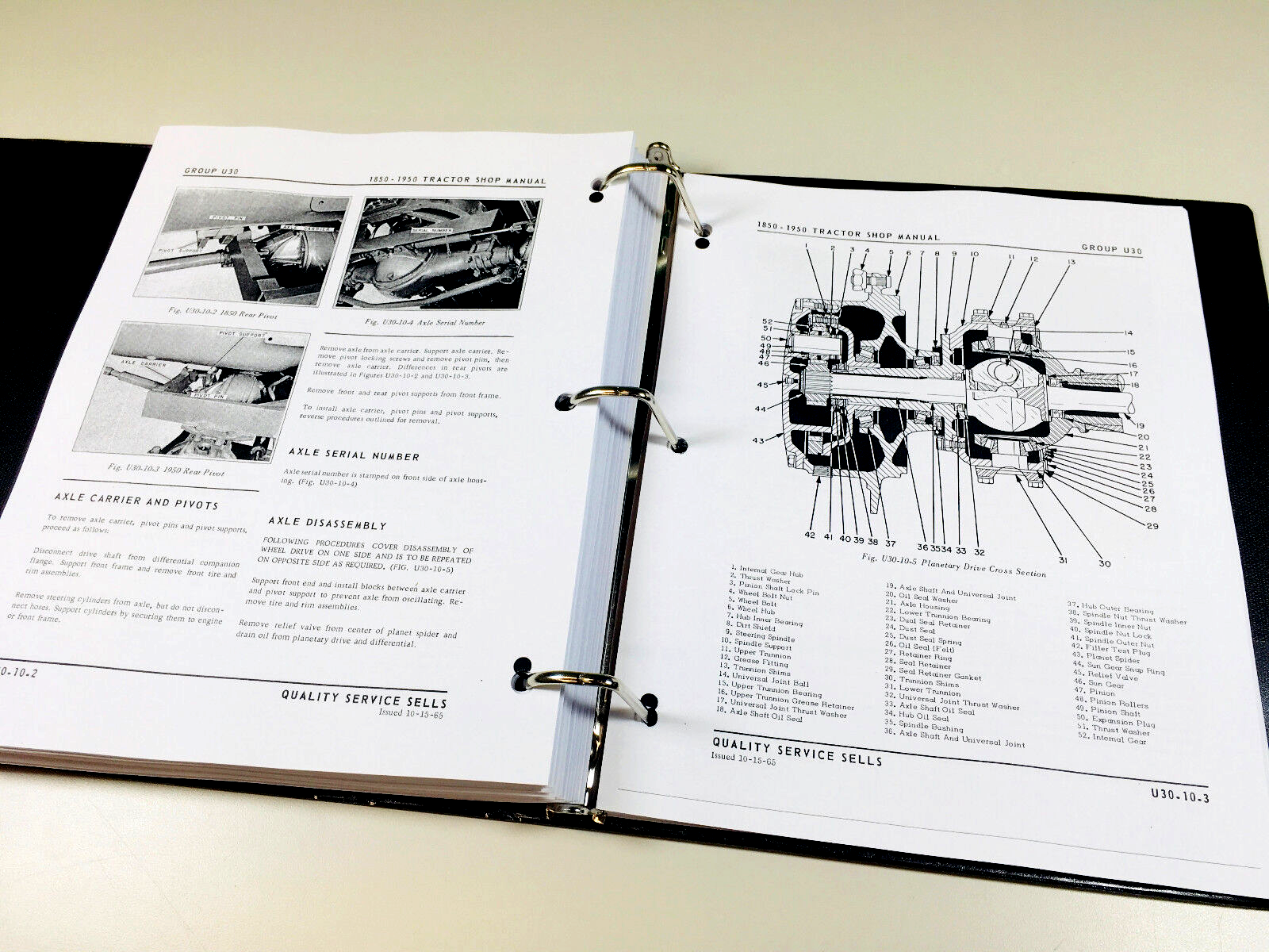 Oliver 1950 Tractor Service Manual w/ 4-53 Engine Book Repair Shop Workshop - Image 13