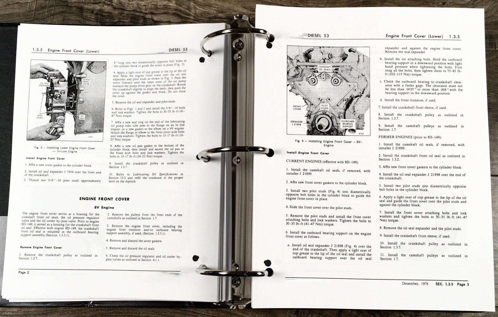 Oliver 1950 Tractor Service Manual w/ 4-53 Engine Book Repair Shop Workshop - Image 16