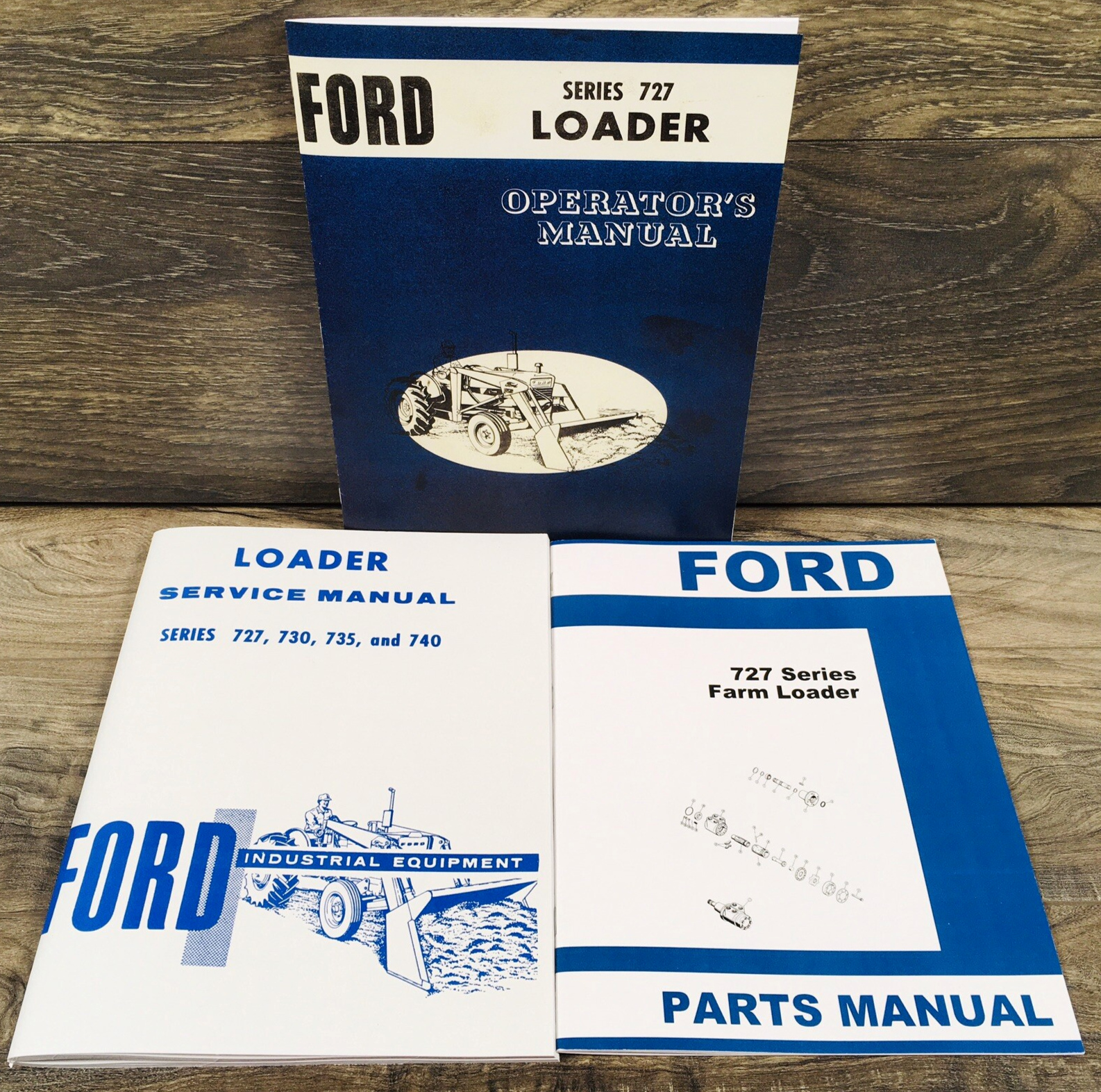 Ford 727 Loader Service Parts Operators Manual Owners Repair Shop Set Catalog