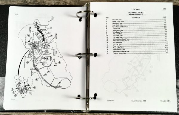 Case IH 7110 Tractor Service Manual Parts Catalog Operators Owners Repair Set - Image 22