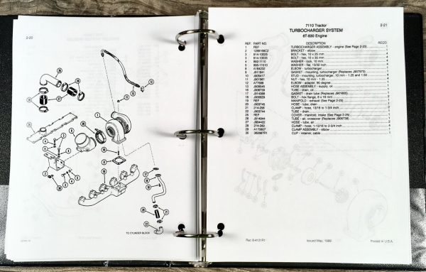 Case IH 7110 Tractor Service Manual Parts Catalog Operators Owners Repair Set - Image 23