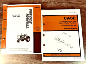 Case 730 830 Comfort King Draft-O-Matic Tractor Service Parts Manual 8253501-Up