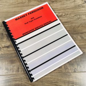 Massey Ferguson 405 Pull Type Combine Service Manual Repair Shop Technical Book