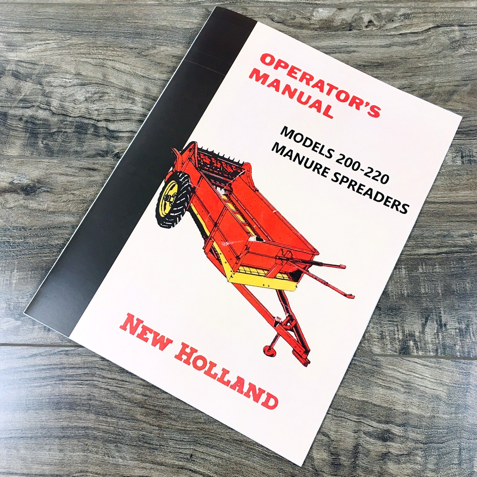 New Holland 200 220 Manure Spreaders Operators Manual Owners Book Maintenance