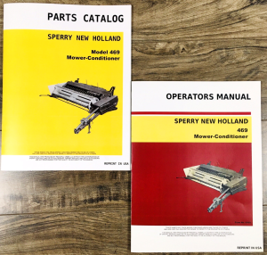 New Holland 469 Mower Conditioner Parts Catalog Operators Manual Set Owners Book