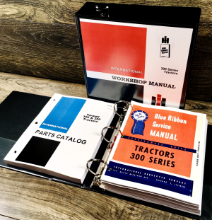 Farmall 300 350 Tractor Service Parts Catalog Manual Set Repair Workshop Book