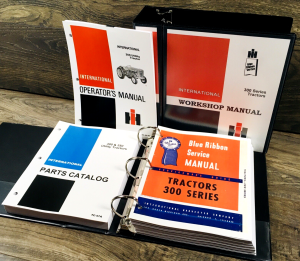 International 300 Utility Tractor Service Parts Operators Manual Set Catalog IH