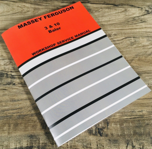 Massey Ferguson 3 and 10 Baler Service Manual Repair Shop Technical Workshop