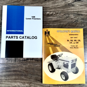 International Cub Cadet 108 Lawn Tractor Parts Operators Manual Set Catalog