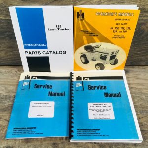 International Cub Cadet 128 Lawn Tractor Service Parts Operators Manual Set Shop