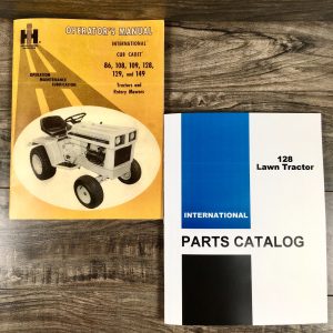 International Cub Cadet 128 Lawn Garden Tractor Operators Manual Parts Catalog