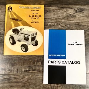 International Cub Cadet 129 Lawn Garden Tractor Parts Operators Manual Set Owner