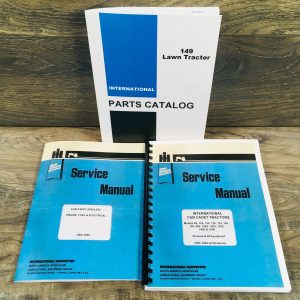 International Cub Cadet 149 Lawn Garden Tractor Service Parts Manual Set Repair