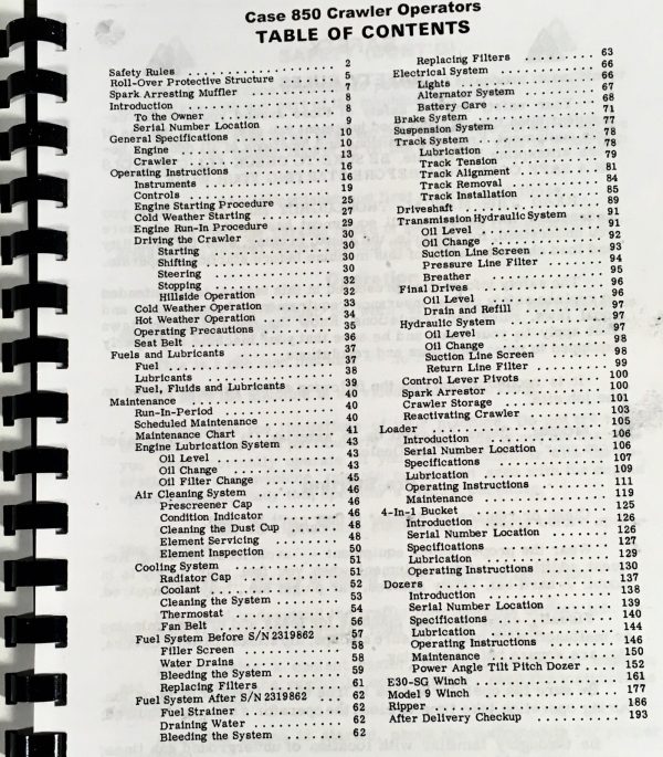 Case 850 Crawler Dozer Loader Service Manual Set Parts Operators 7073469-After - Image 23