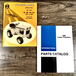 International Cub Cadet 109 Lawn Tractor Parts Operators Manual Set Catalog
