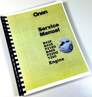 Service Repair Manual Ingersoll 3018 4018 Lawn Garden Tractor Onan P218G Engine