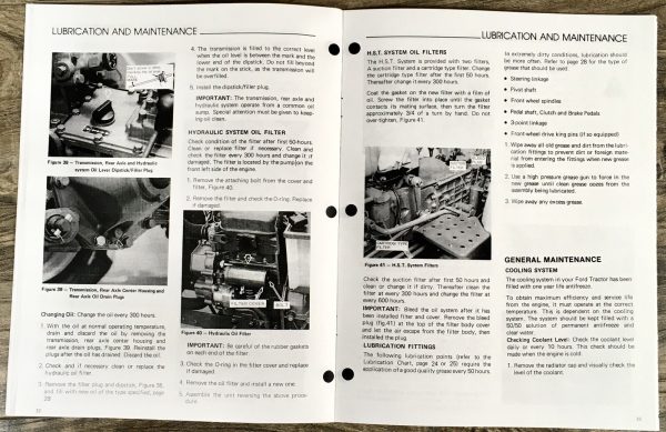 Ford 1110 Tractor Service Parts Operators Manual Set Workshop Repair Catalog - Image 22