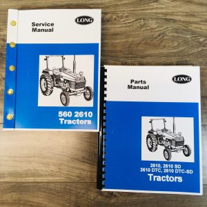 Long 2610 Tractor Service Parts Manual Set Catalog Repair Workshop Shop Book
