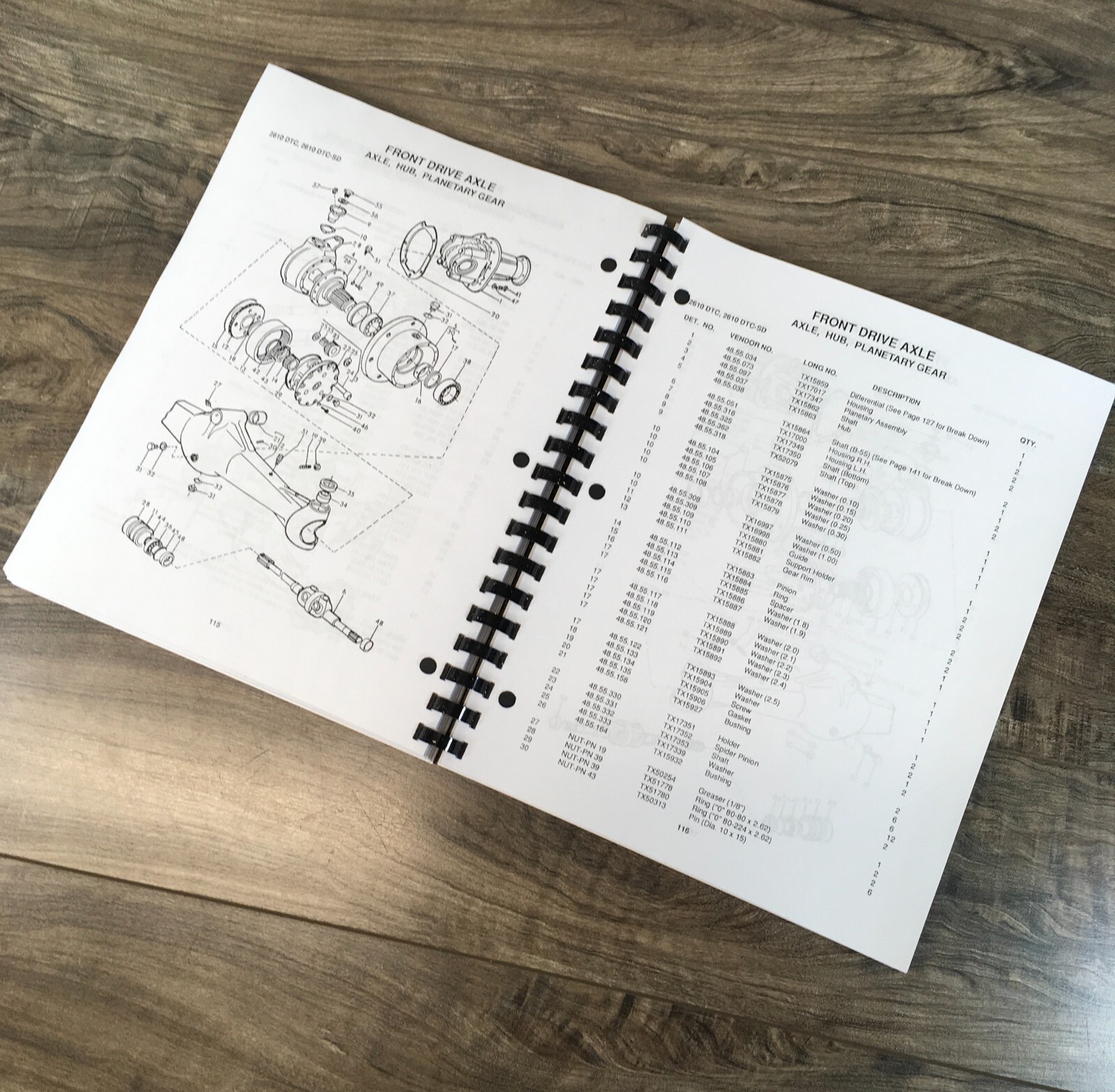 Long 2610 Tractor Service Parts Manual Set Catalog Repair Workshop Shop Book - Image 14