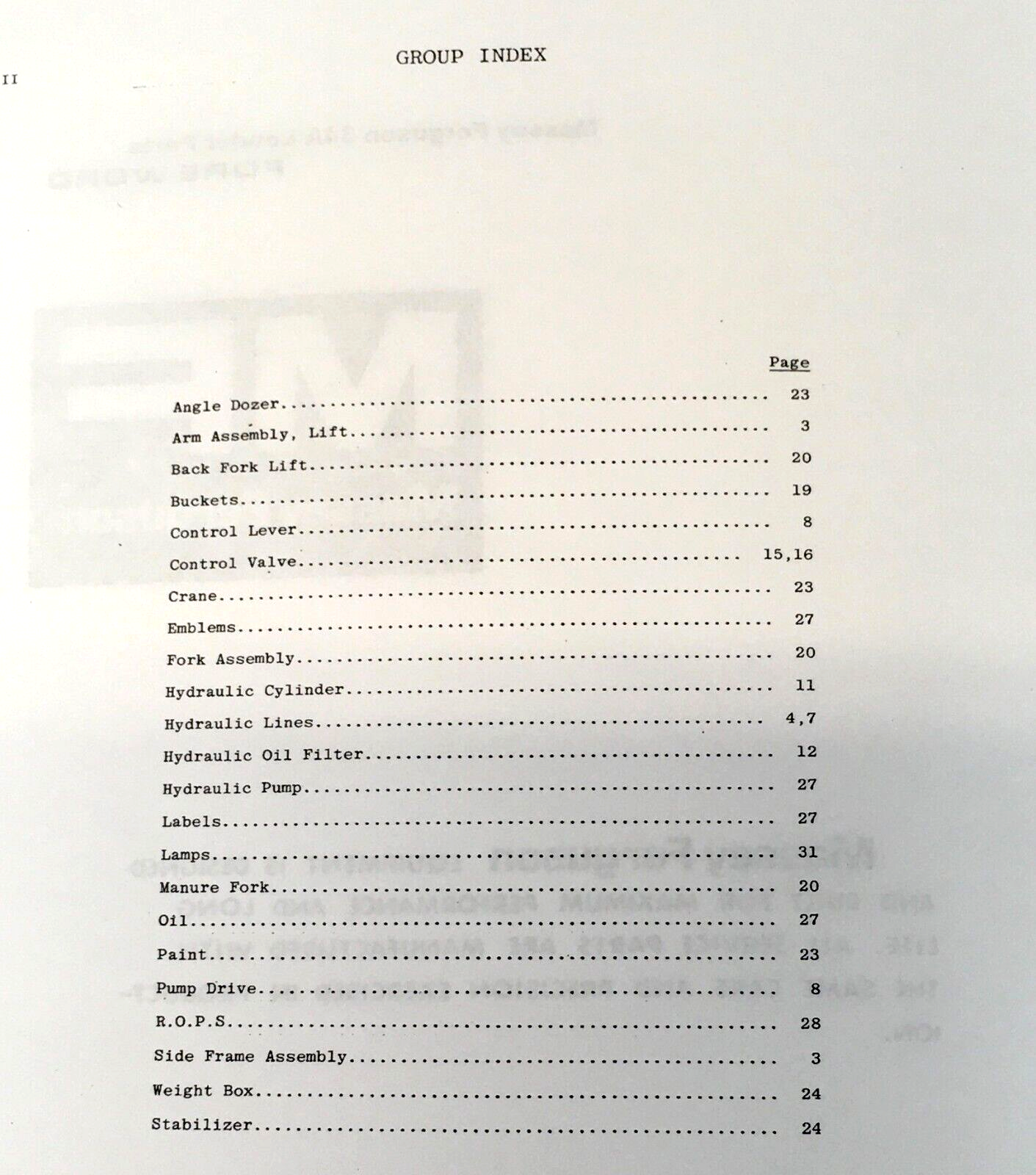 Massey Ferguson 30B Tractor Loader Backhoe Parts Catalog Manual Set Assembly - Image 2