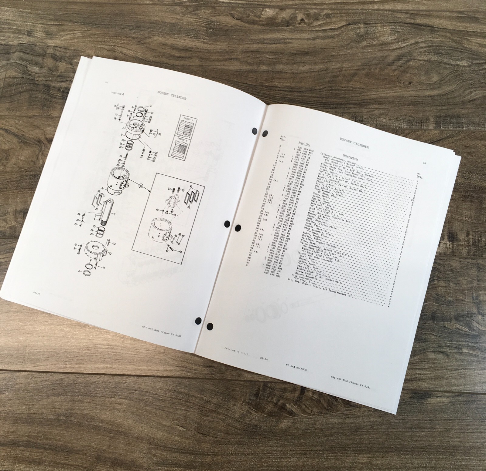 Massey Ferguson 30B Tractor Loader Backhoe Parts Catalog Manual Set Assembly - Image 10