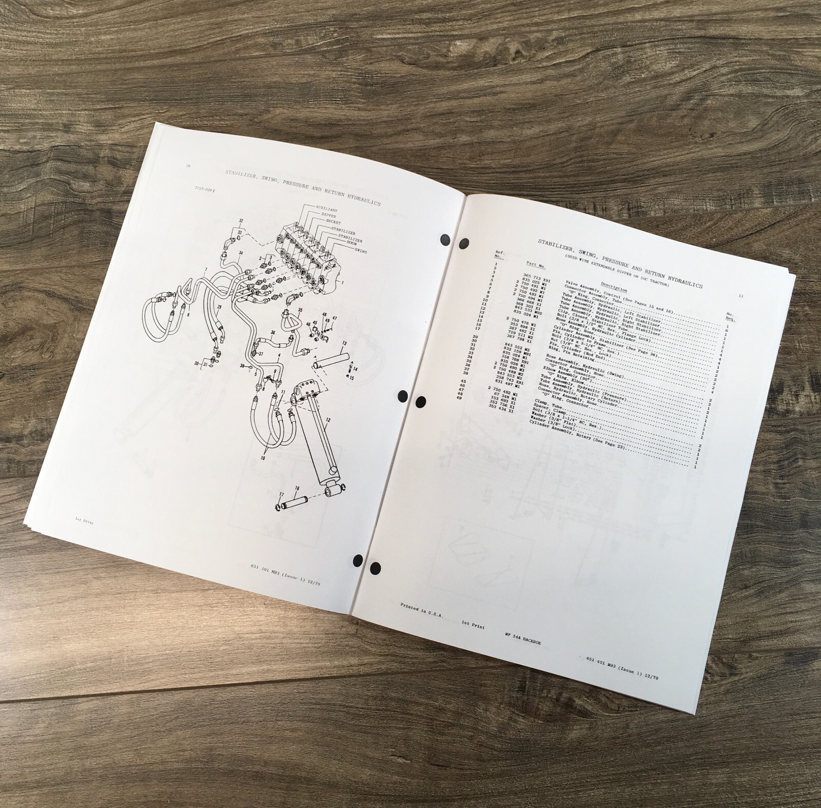 Massey Ferguson 30B Tractor Loader Backhoe Parts Catalog Manual Set Assembly - Image 12