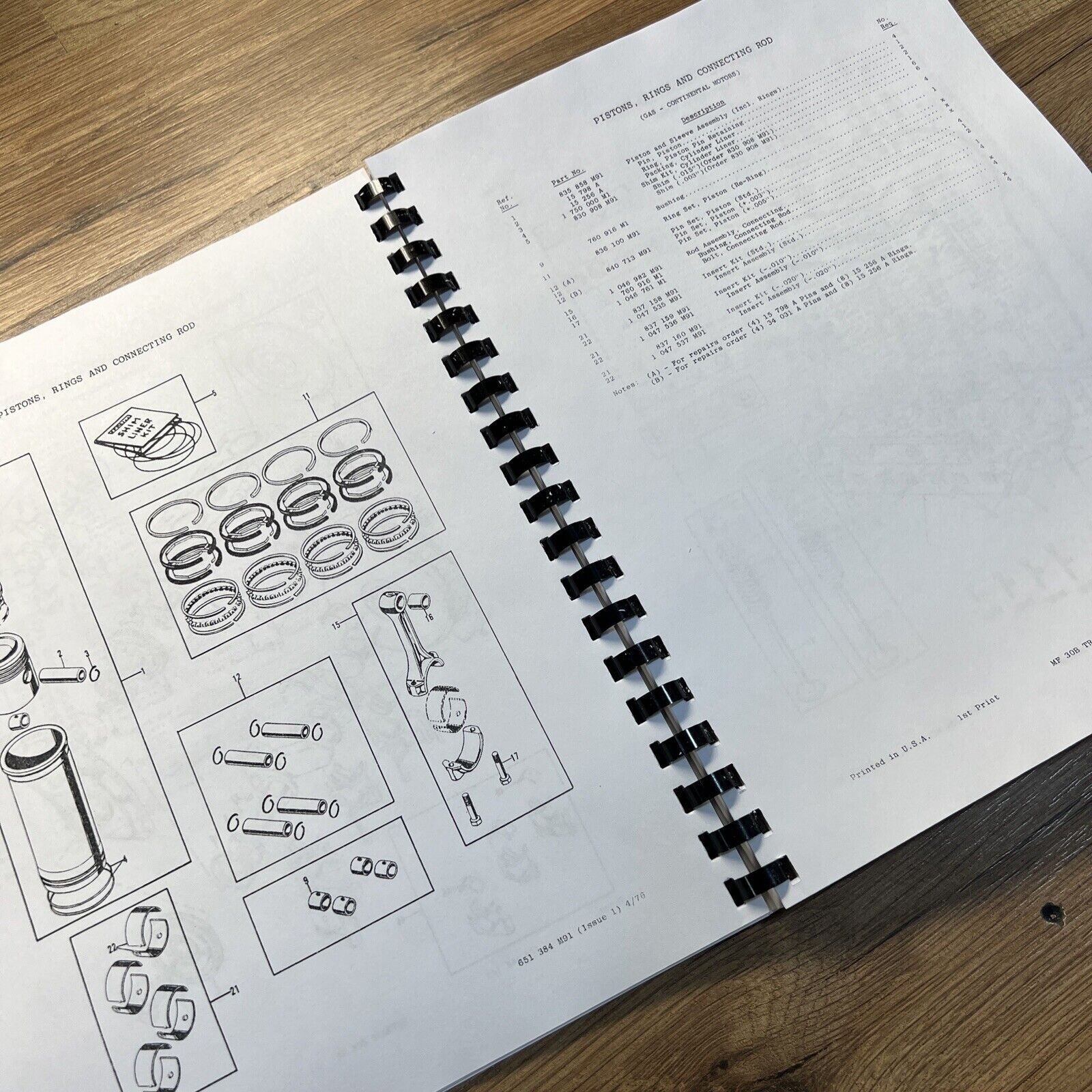 Massey Ferguson 30B Tractor Loader Backhoe Parts Catalog Manual Set Assembly - Image 13