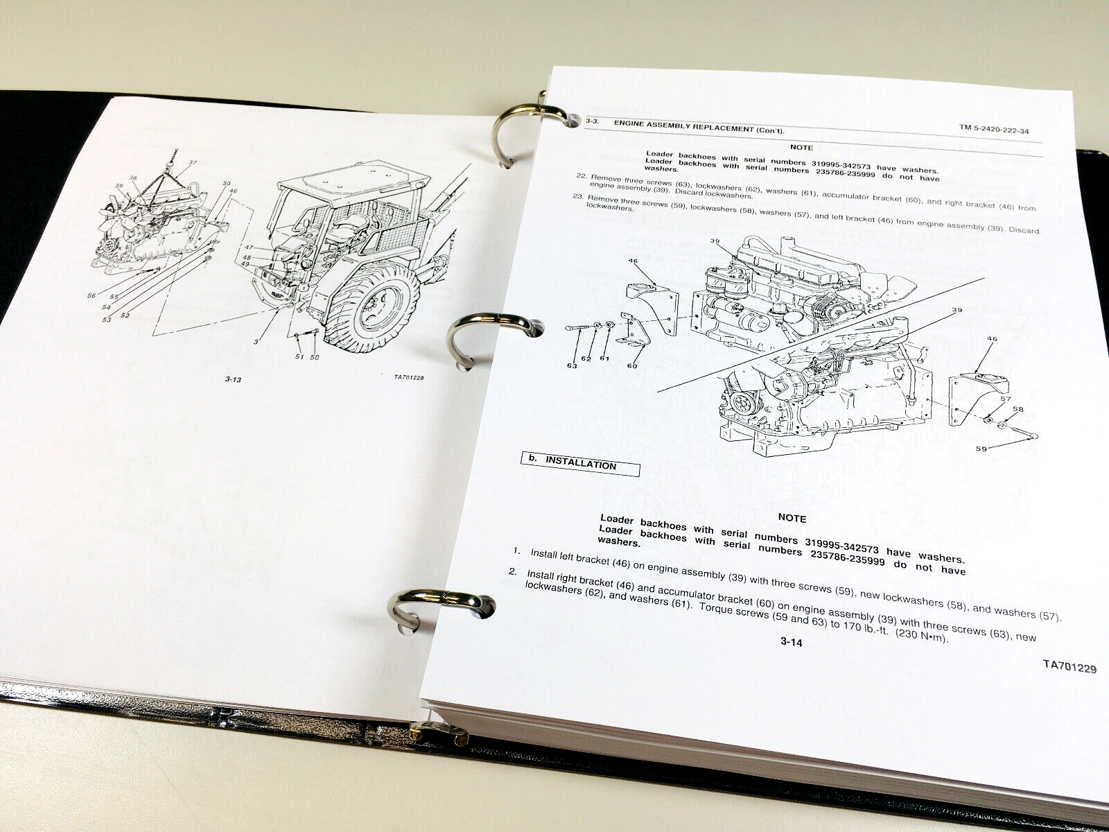 Service Repair Shop Manual fits JD 410C Military Tractor Loader Backhoe - Image 4