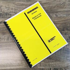Koehring Batman C-744 Teleskoop Excavator Parts Manual Catalog Assembly Book