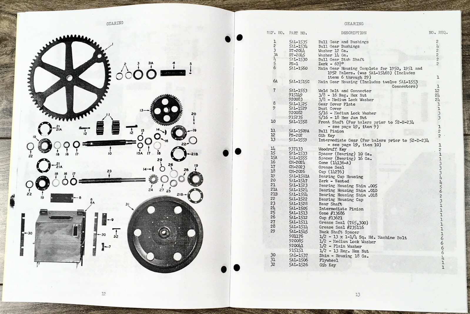Oliver Model 8 Pick Up Baler Parts Manual Catalog Book Assembly Schematics Views - Image 3