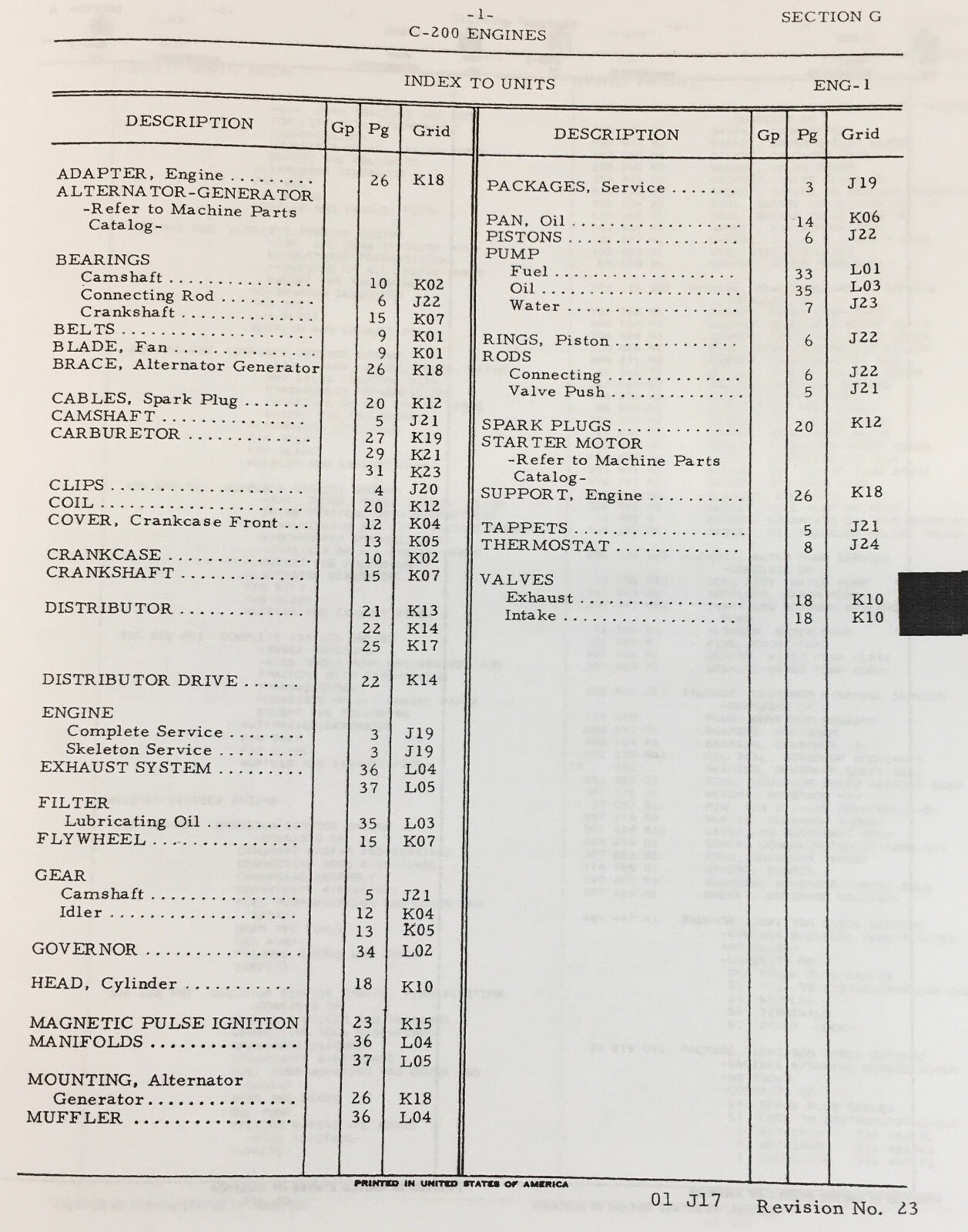 International 574 2500 Series A Tractor C-200 Gas Engine Parts Catalog Set IH - Image 3