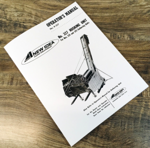 New Idea 327 Husking Unit for 324 325 Unit Operators Owners Manual Parts Catalog