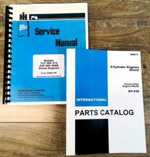International Dt-436 Diesel Engines 6 Cylinder Service Parts Manual Set Repair