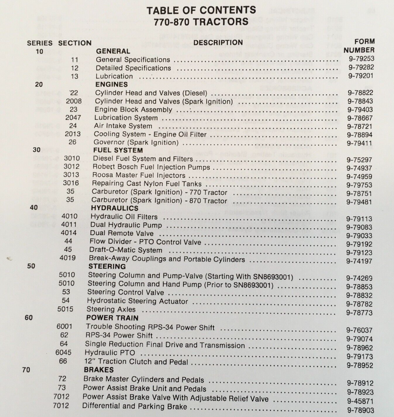 Case 770 Tractor Service Manual Parts Catalog Repair Shop Set SN 8675001-After - Image 3