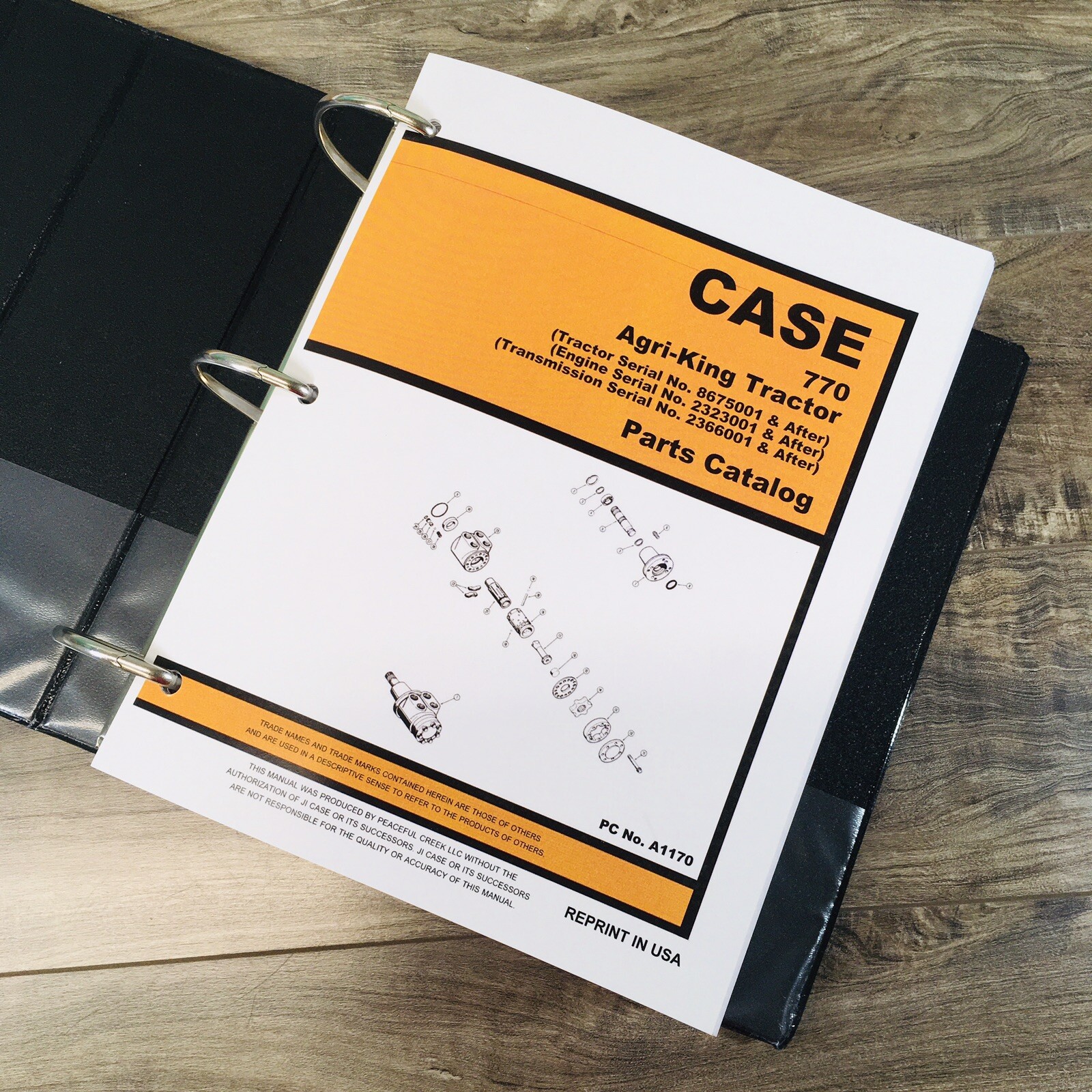 Case 770 Tractor Service Manual Parts Catalog Repair Shop Set SN 8675001-After - Image 11