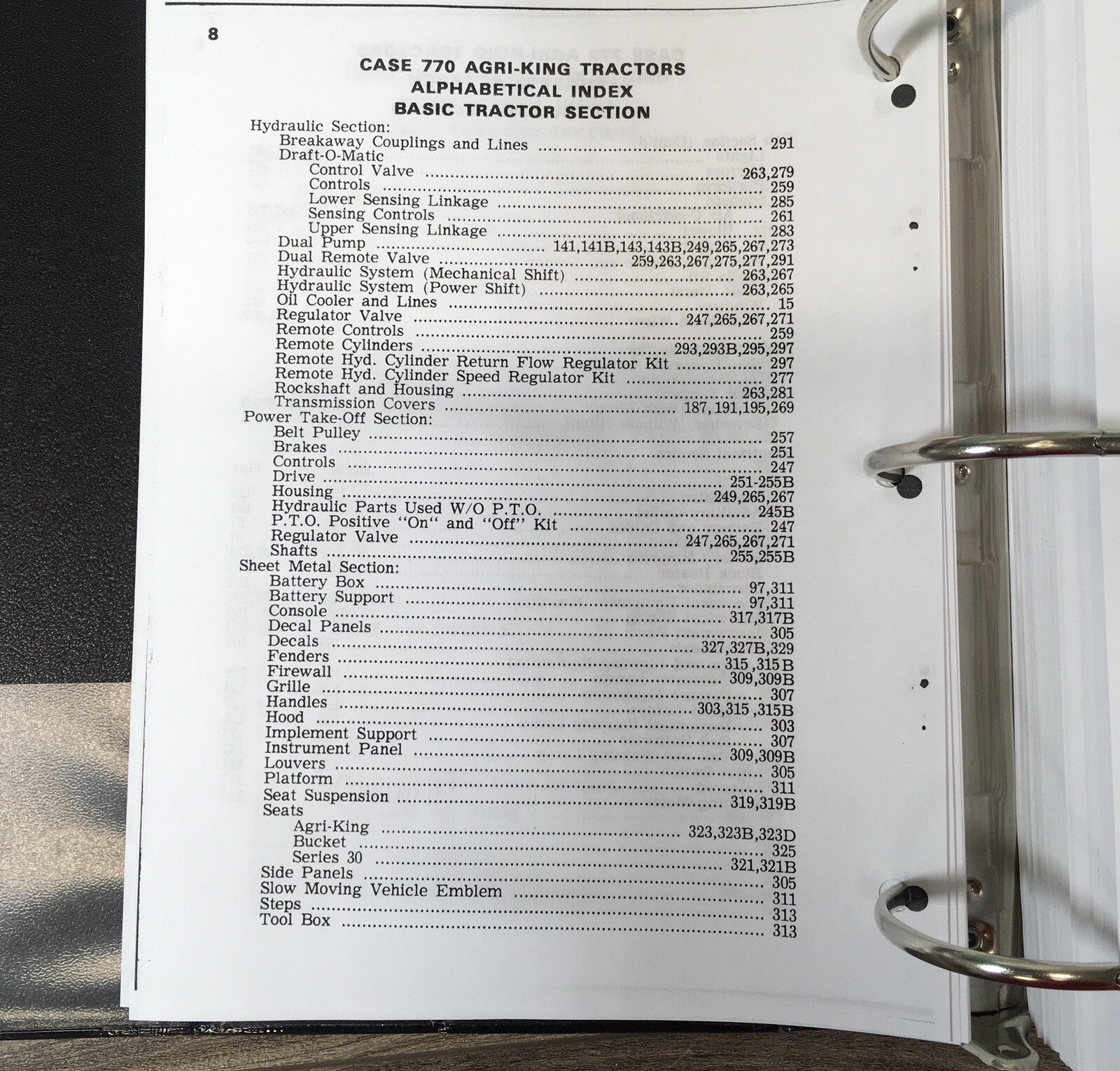 Case 770 Tractor Service Manual Parts Catalog Repair Shop Set SN 8675001-After - Image 16