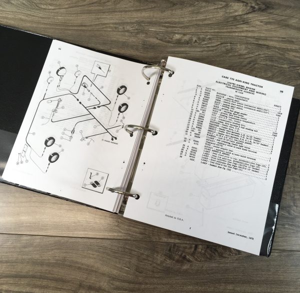 Case 770 Tractor Service Manual Parts Catalog Repair Shop Set SN 8675001-After - Image 21