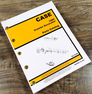 Case 1080 Crawler Excavator Parts Manual Catalog Book Assembly Schematic Views