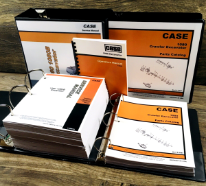 Case 1080 Crawler Excavator Service Manual Parts Catalog Operators Owners Set