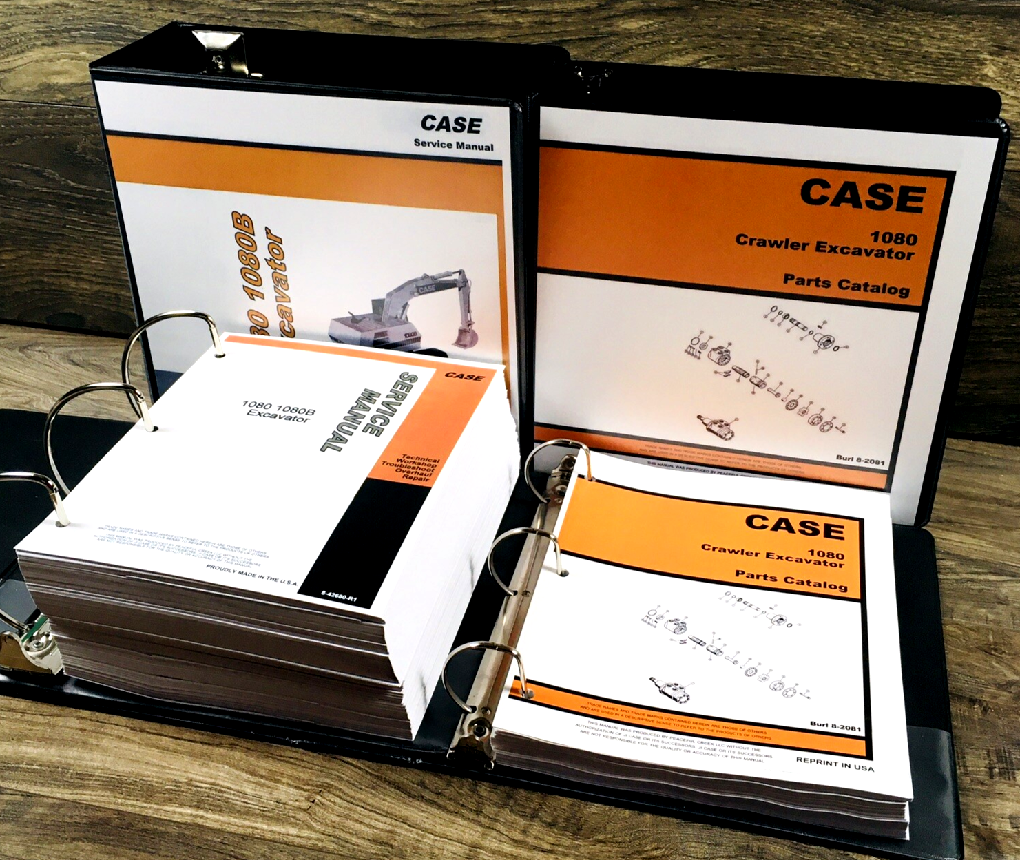 Case 1080 Crawler Excavator Service Manual Parts Catalog Set Repair Shop Book