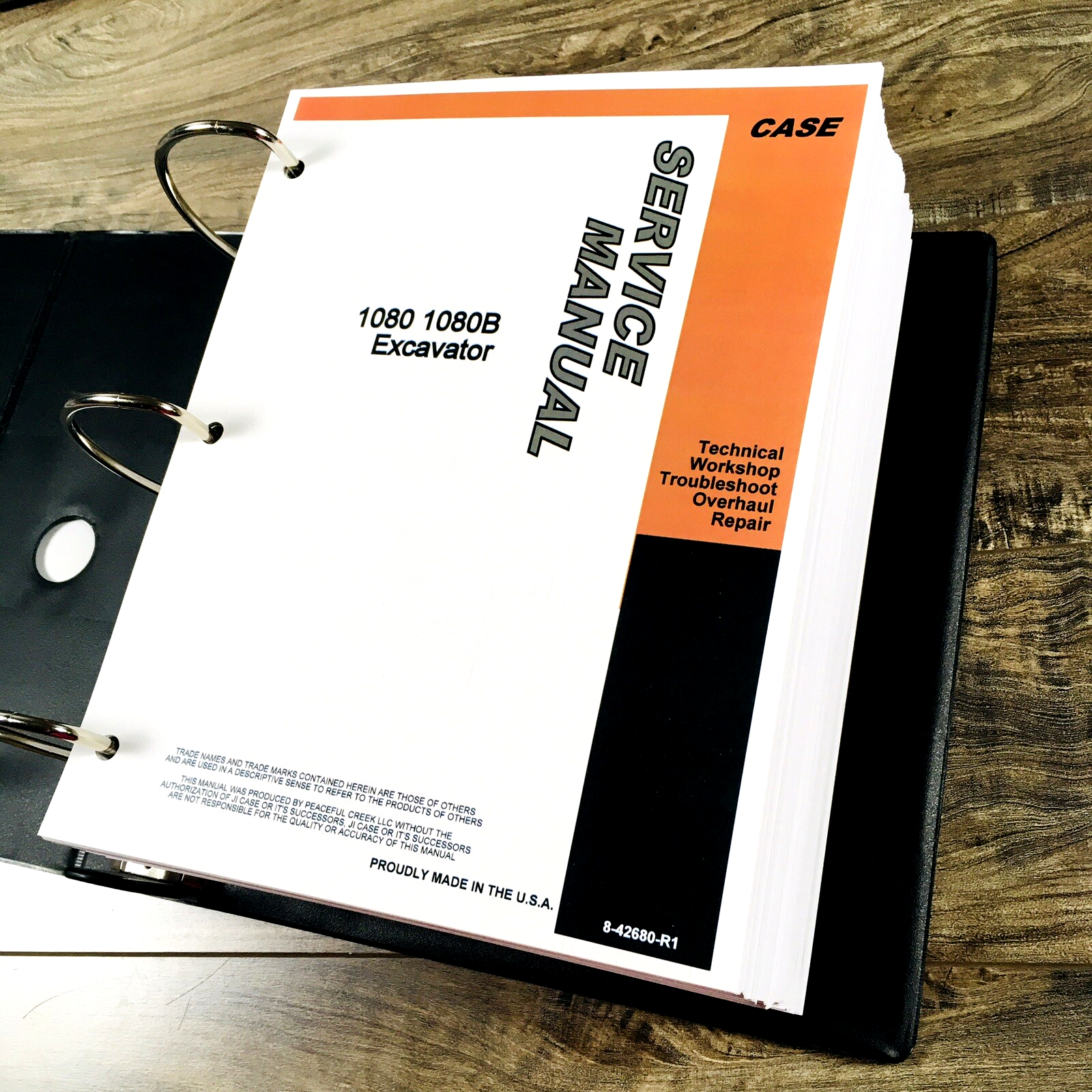 Case 1080 Crawler Excavator Service Manual Parts Catalog Set Repair Shop Book - Image 5