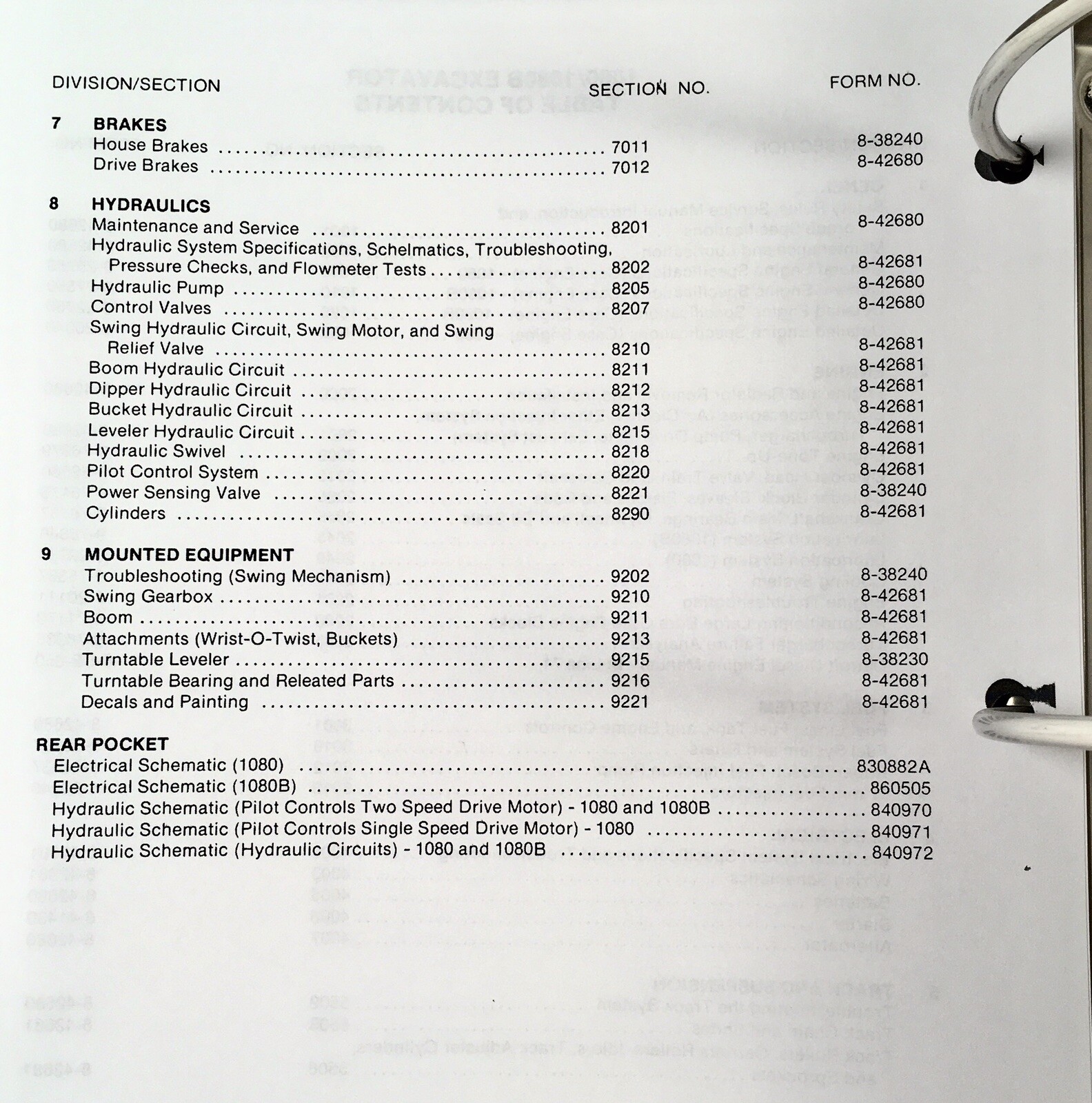 Case 1080 Crawler Excavator Service Manual Parts Catalog Set Repair Shop Book - Image 7