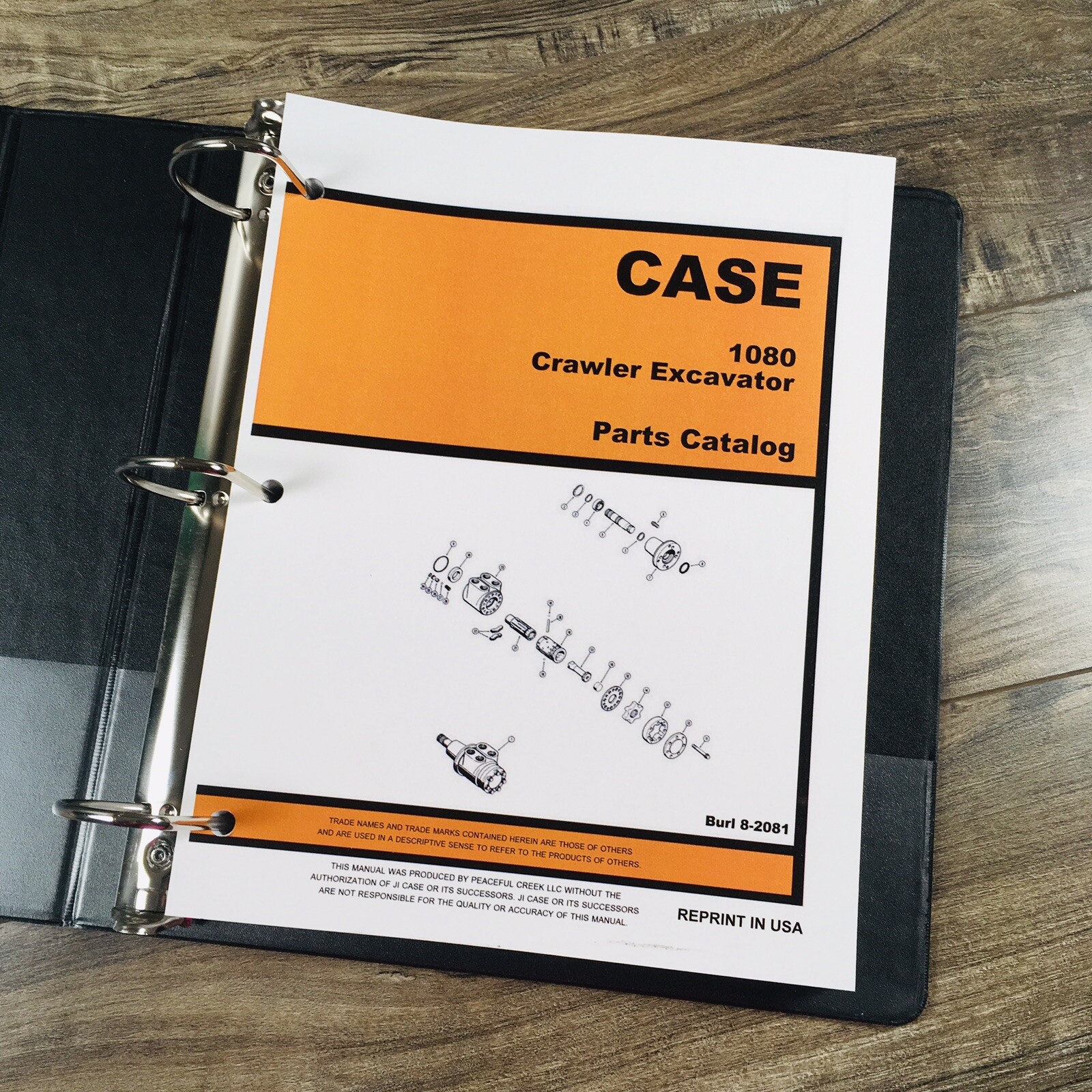 Case 1080 Crawler Excavator Service Manual Parts Catalog Set Repair Shop Book - Image 17
