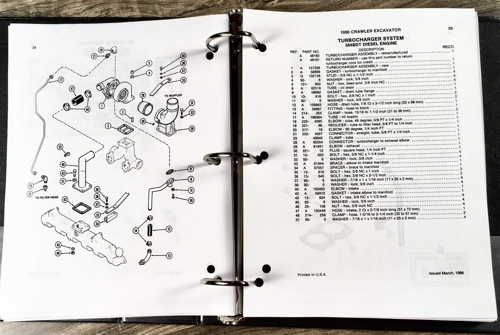 Case 1080 Crawler Excavator Service Manual Parts Catalog Set Repair Shop Book - Image 20