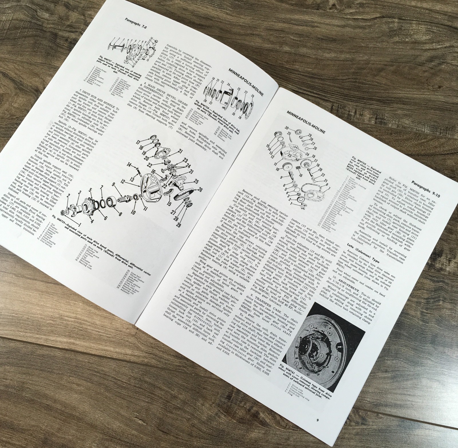 Minneapolis Moline 5 Star Tractor Service Parts Operators Manual Set Repair Book - Image 6