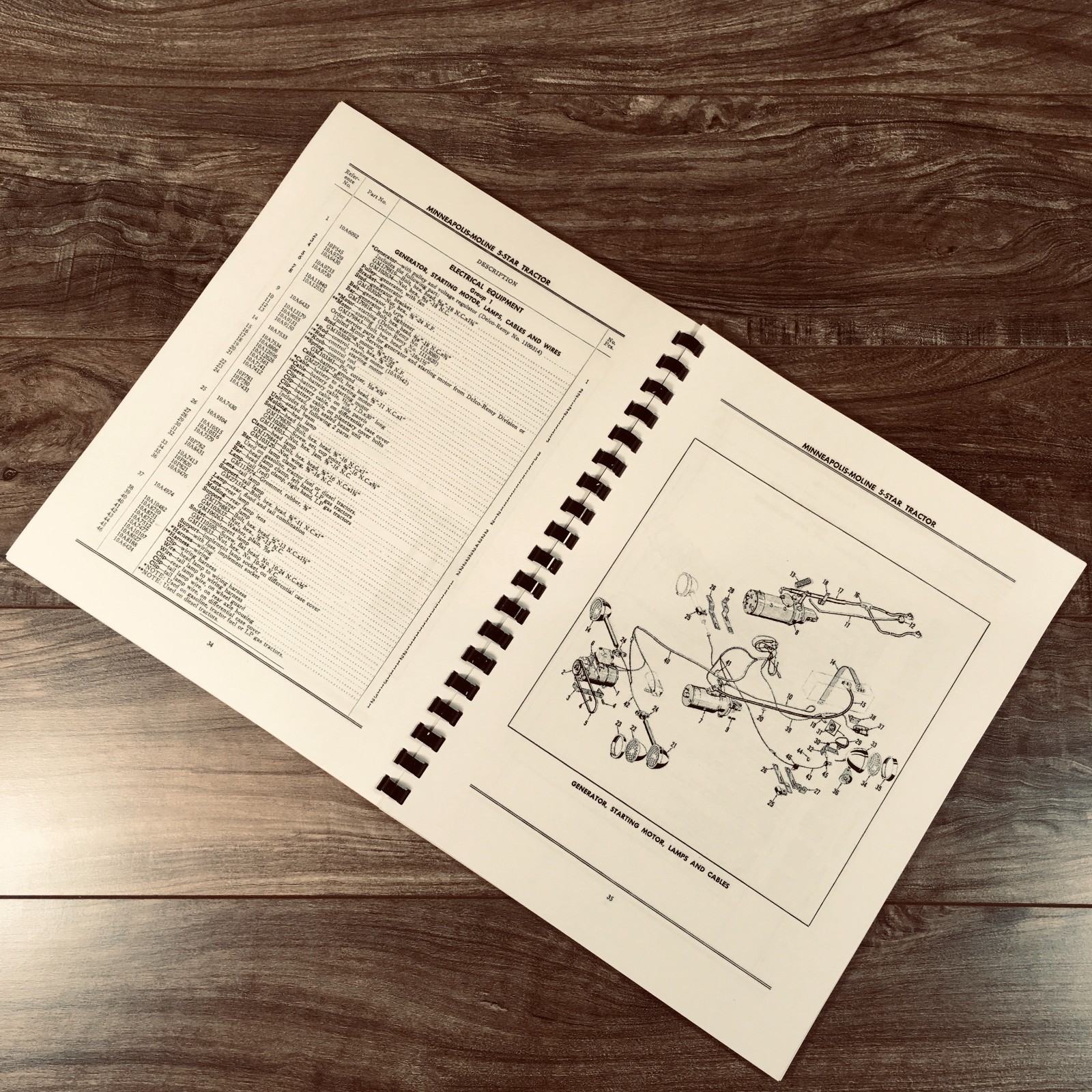 Minneapolis Moline 5 Star Tractor Service Parts Operators Manual Set Repair Book - Image 10