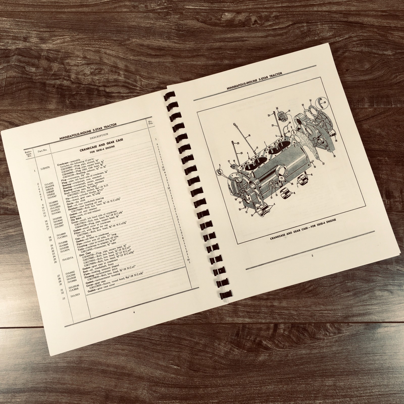 Minneapolis Moline 5 Star Tractor Service Parts Operators Manual Set Repair Book - Image 11