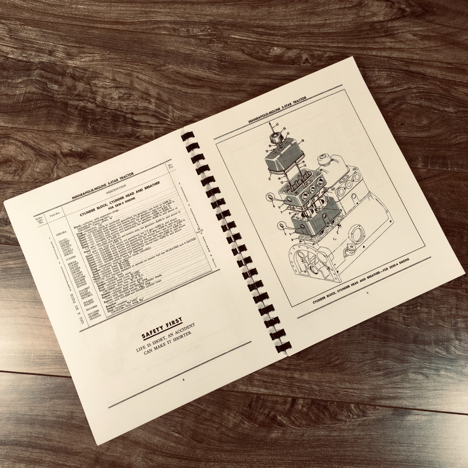 Minneapolis Moline 5 Star Tractor Service Parts Operators Manual Set Repair Book - Image 12