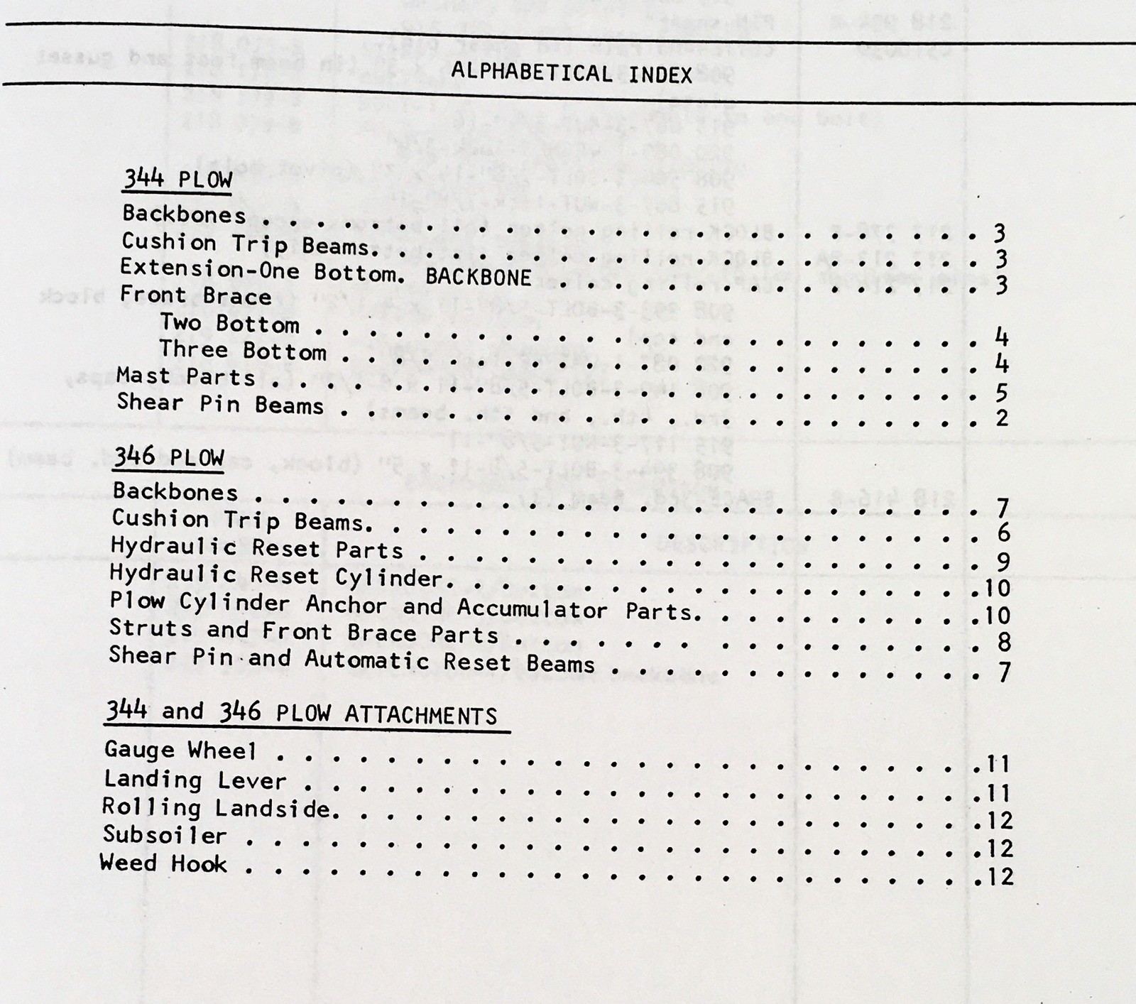 Oliver 344 346 Mounted Plow Parts Manual Catalog Book Assembly Schematics Views - Image 2